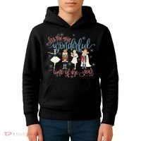 Christmas Nutcracker Ballet Ballerina Funny Xmas Holiday Kids Hoodie thumb 4