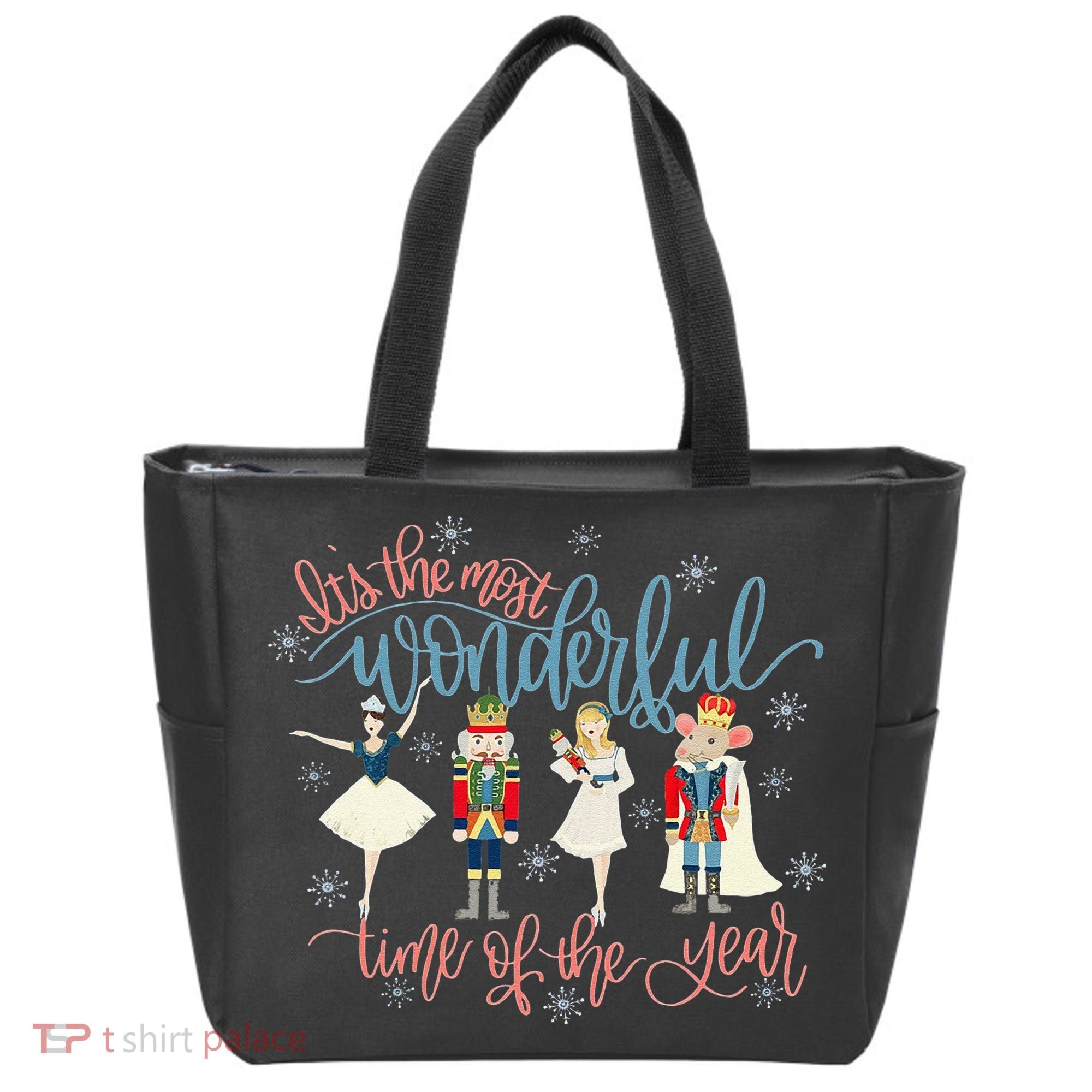 Christmas Nutcracker Ballet Ballerina Funny Xmas Holiday Tote Bag
