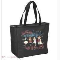 Christmas Nutcracker Ballet Ballerina Funny Xmas Holiday Tote Bag thumb 2