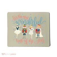Christmas Nutcracker Ballet Ballerina Funny Xmas Holiday Mousepad thumb 0