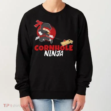 Cornhole Ninja Boy Cornhole Women's Sweatshirt