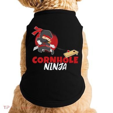 Cornhole Ninja Boy Cornhole Doggie Tank