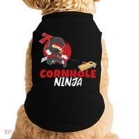 Cornhole Ninja Boy Cornhole Doggie Tank thumb 0