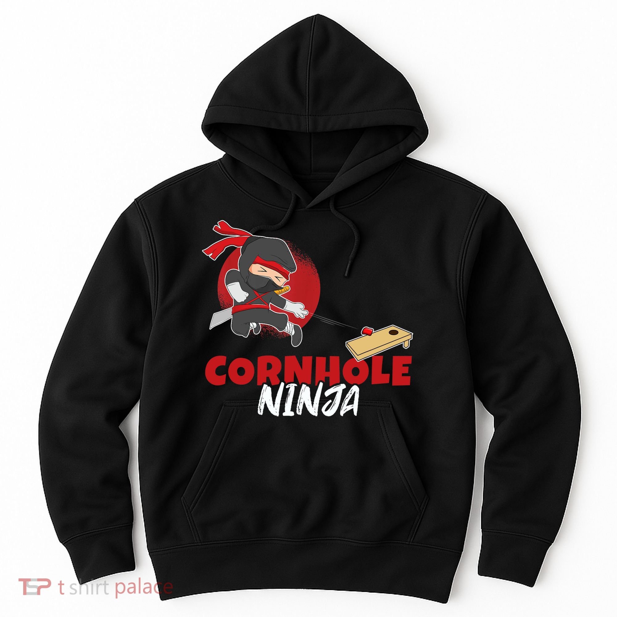 Cornhole Ninja Boy Cornhole Hoodie