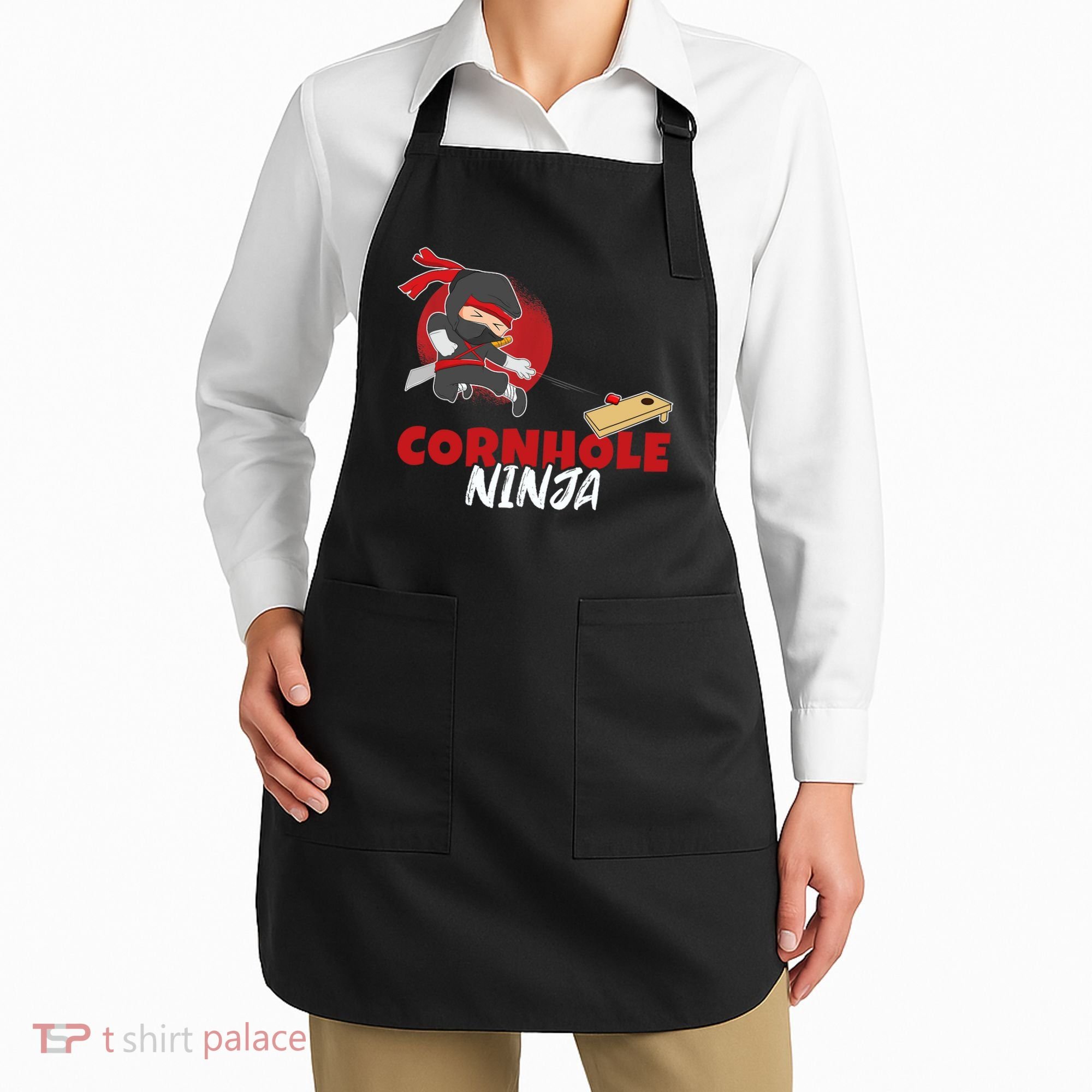 Cornhole Ninja Boy Cornhole Apron