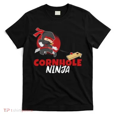 Cornhole Ninja Boy Cornhole T-Shirt