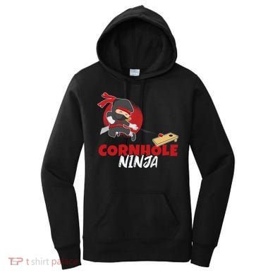 Cornhole Ninja Boy Cornhole Women's Hoodie