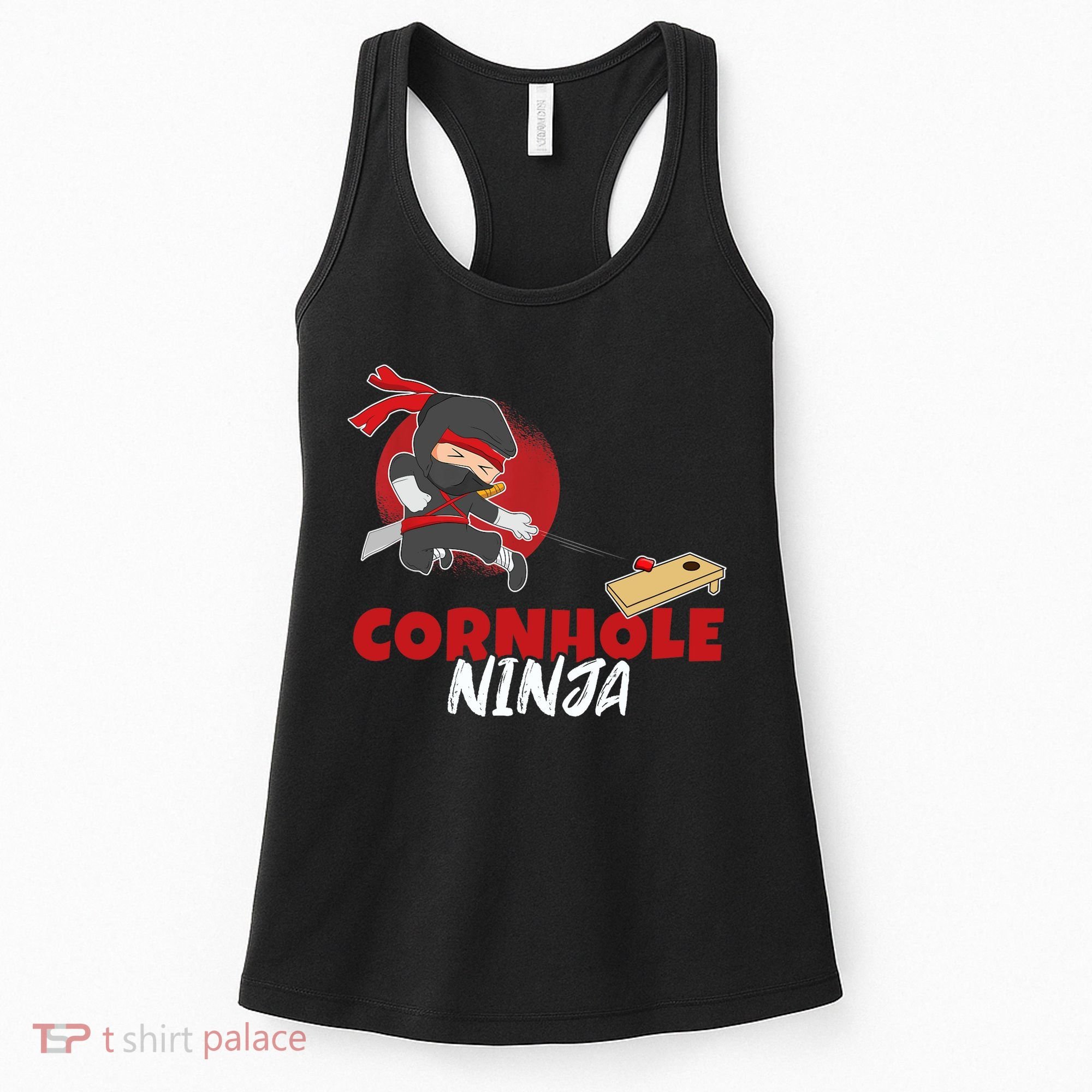 Cornhole Ninja Boy Cornhole Women's Tank Top