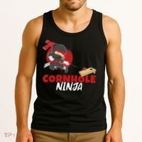 Cornhole Ninja Boy Cornhole Tank Top thumb 3