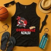 Cornhole Ninja Boy Cornhole Tank Top thumb 4