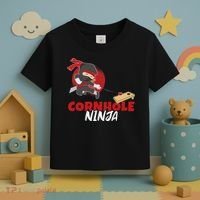 Cornhole Ninja Boy Cornhole Toddler T-Shirt thumb 3