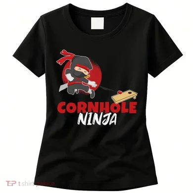 Cornhole Ninja Boy Cornhole Women's T-Shirt