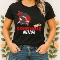 Cornhole Ninja Boy Cornhole Women's T-Shirt thumb 2