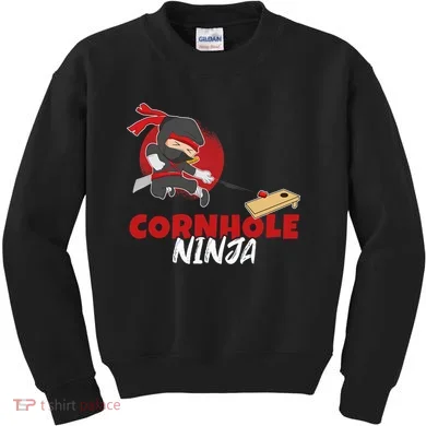 Cornhole Ninja Boy Cornhole Kids Sweatshirt