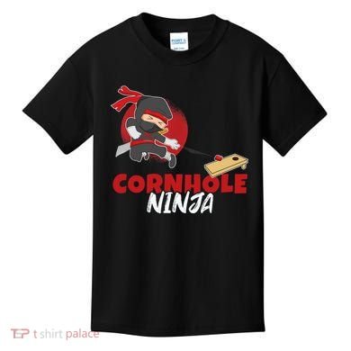 Cornhole Ninja Boy Cornhole Kids T-Shirt