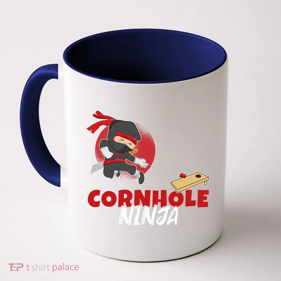 Cornhole Ninja Boy Cornhole Coffee Mug