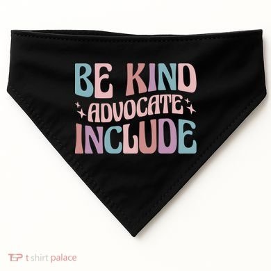 Celebrate Neurodiversity Be Kind Advocate Include Gift USA-Made Doggie Bandana