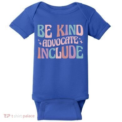 Celebrate Neurodiversity Be Kind Advocate Include Gift Baby Bodysuit