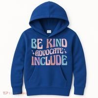 Celebrate Neurodiversity Be Kind Advocate Include Gift Kids Hoodie thumb 0
