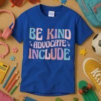 Celebrate Neurodiversity Be Kind Advocate Include Gift Kids T-Shirt thumb 3