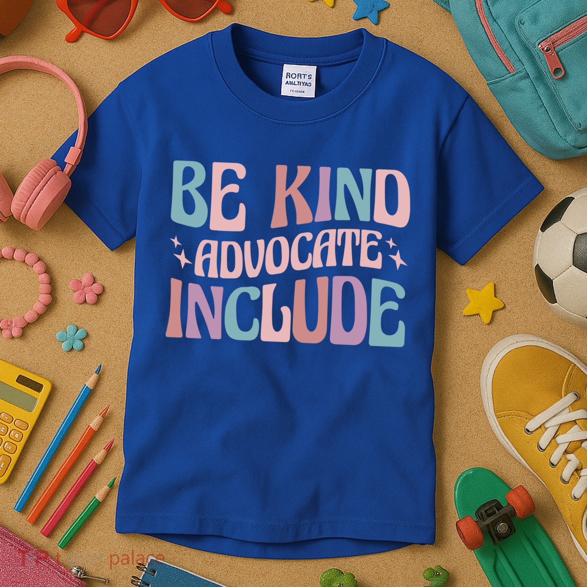 Celebrate Neurodiversity Be Kind Advocate Include Gift Kids T-Shirt