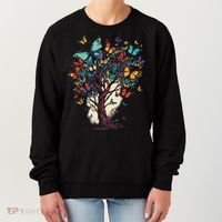 Cute Nature Butterfly Tree Women's Sweatshirt thumb 0