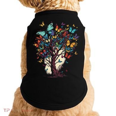 Cute Nature Butterfly Tree Doggie Tank