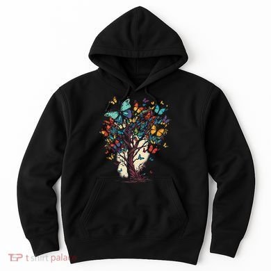 Cute Nature Butterfly Tree Hoodie