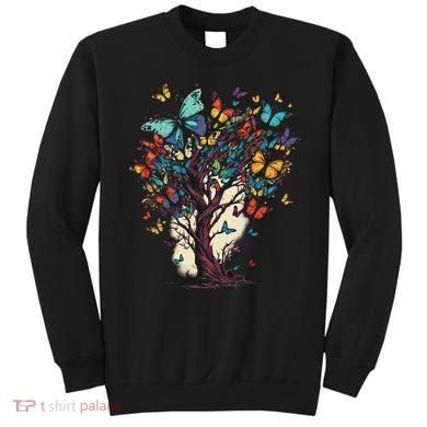 Cute Nature Butterfly Tree Sweatshirt