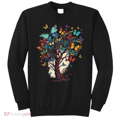 Cute Nature Butterfly Tree Sweatshirt