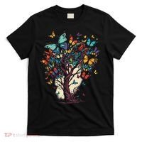 Cute Nature Butterfly Tree T-Shirt thumb 0