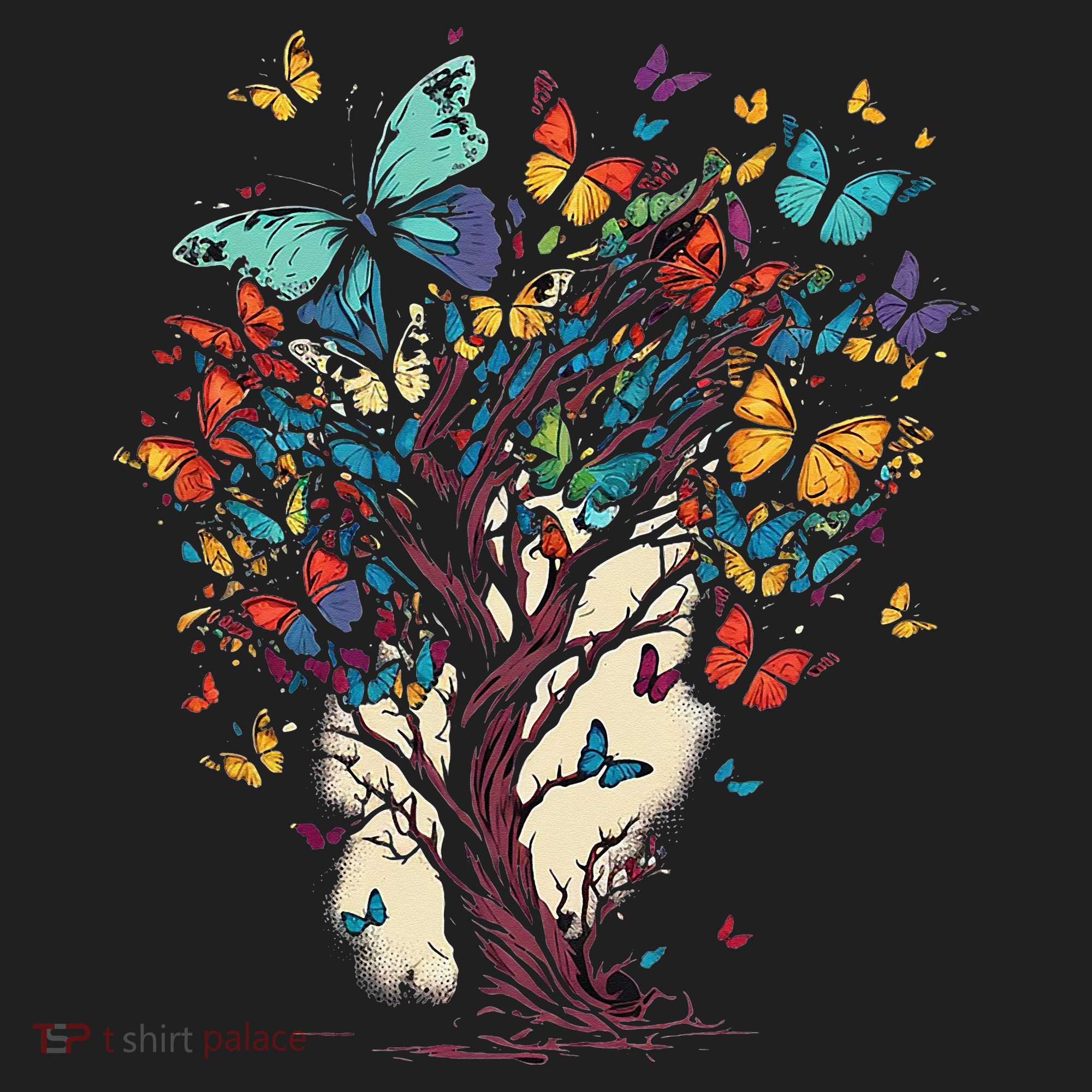 Cute Nature Butterfly Tree Tumbler