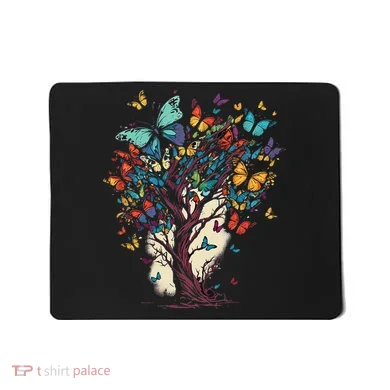 Cute Nature Butterfly Tree Mousepad
