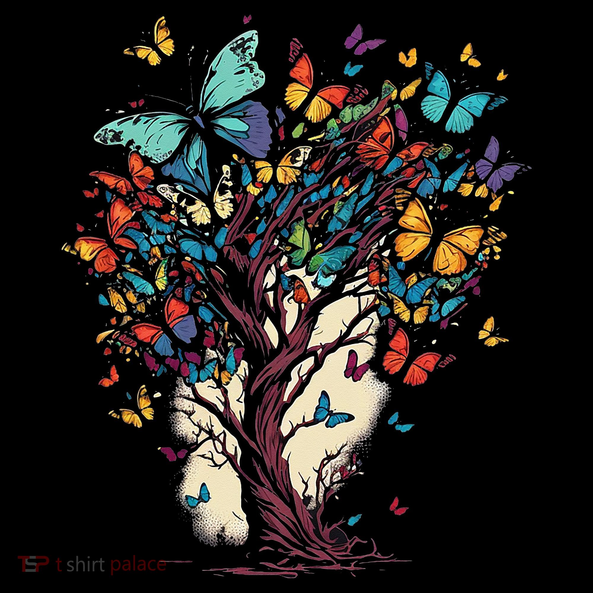 Cute Nature Butterfly Tree Tank Top