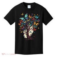 Cute Nature Butterfly Tree Kids T-Shirt thumb 0
