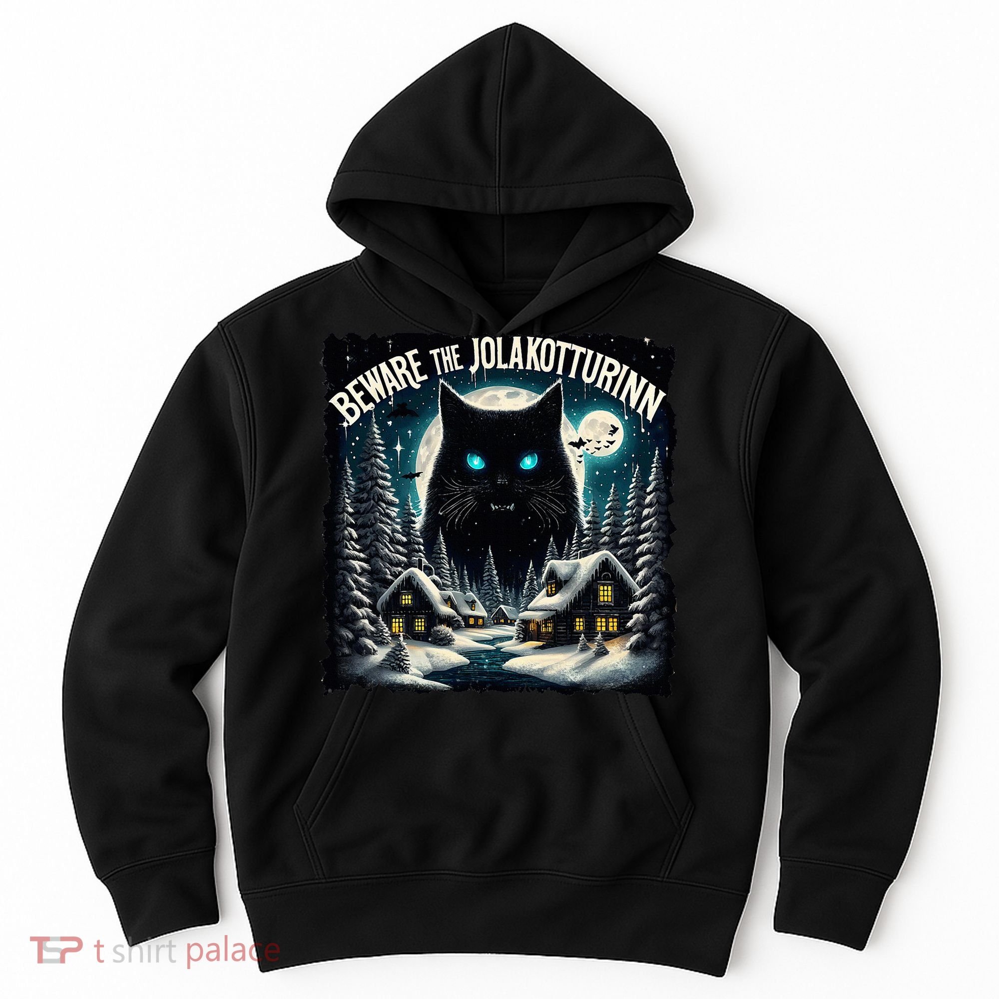 Christmas Norse Beware The Jolakotturinn Yule Cat Icelandic Hoodie