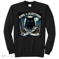 Christmas Norse Beware The Jolakotturinn Yule Cat Icelandic Sweatshirt thumb 0