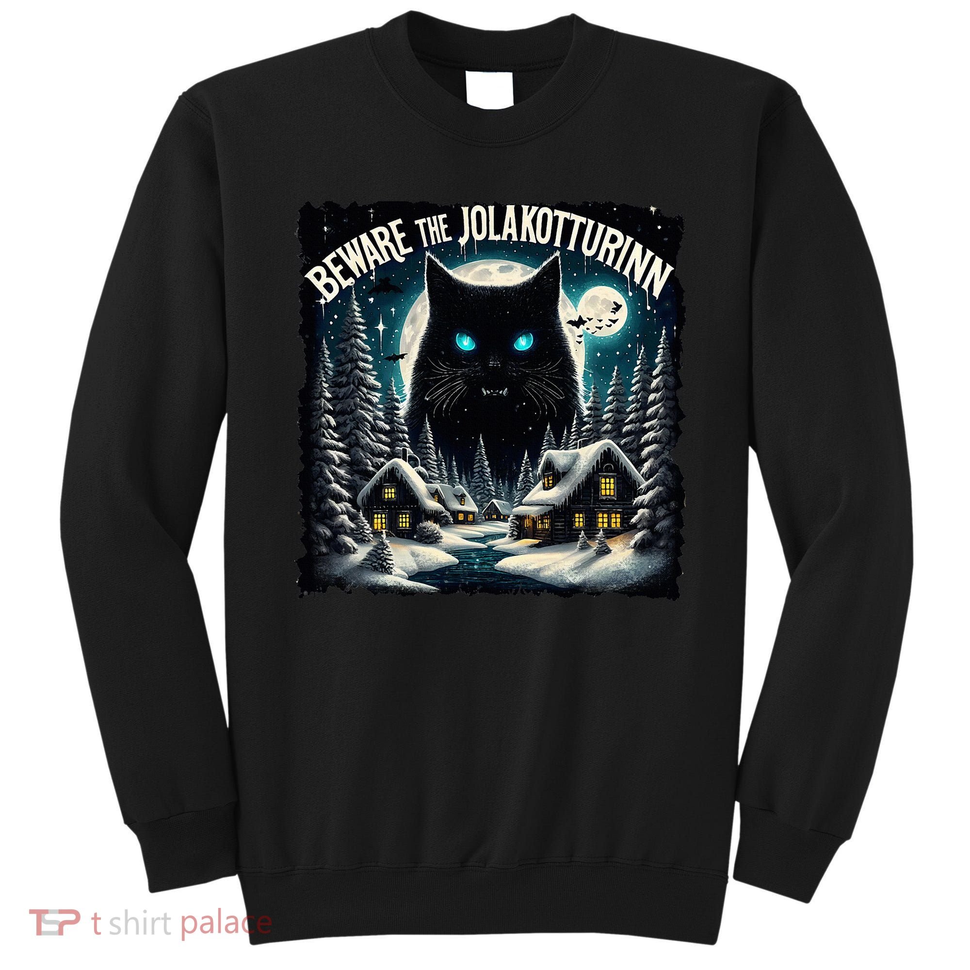 Christmas Norse Beware The Jolakotturinn Yule Cat Icelandic Sweatshirt