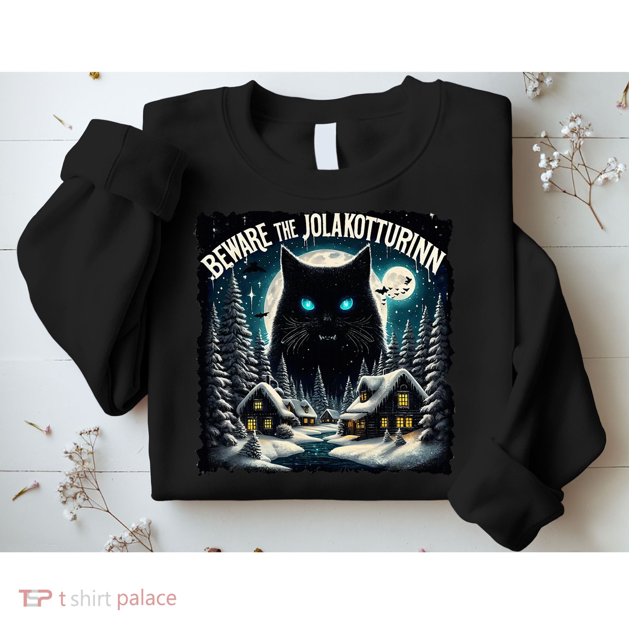 Christmas Norse Beware The Jolakotturinn Yule Cat Icelandic Sweatshirt
