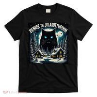 Christmas Norse Beware The Jolakotturinn Yule Cat Icelandic T-Shirt thumb 0