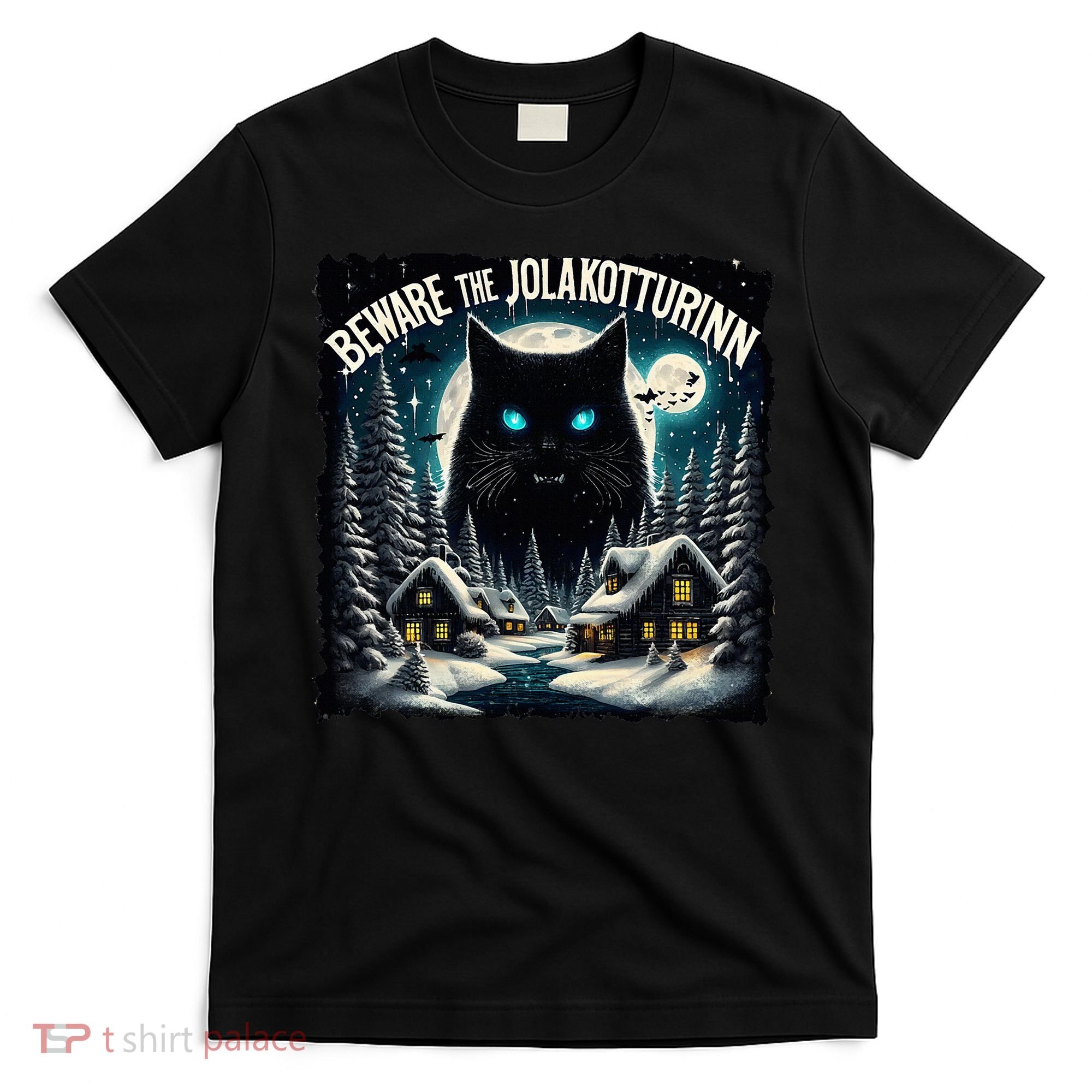 Christmas Norse Beware The Jolakotturinn Yule Cat Icelandic T-Shirt