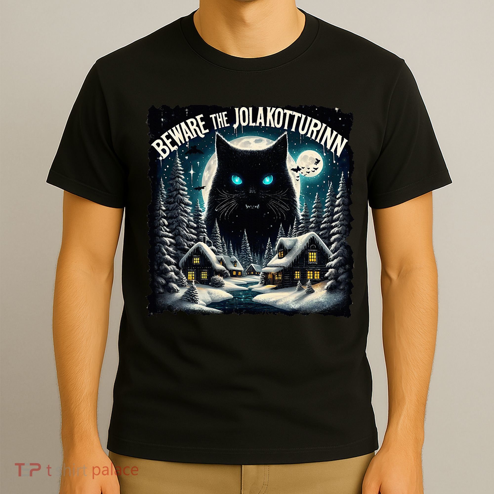 Christmas Norse Beware The Jolakotturinn Yule Cat Icelandic T-Shirt