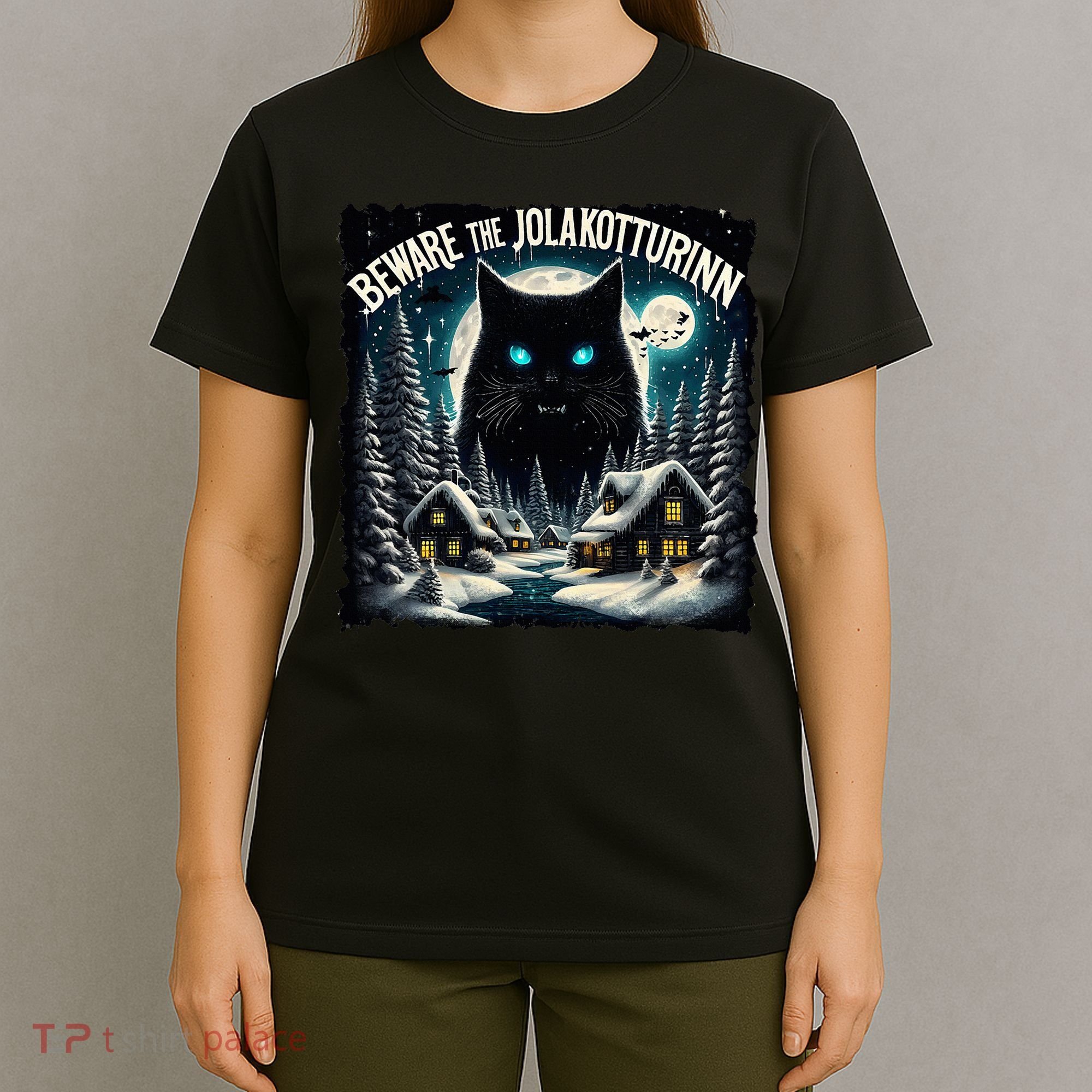 Christmas Norse Beware The Jolakotturinn Yule Cat Icelandic T-Shirt