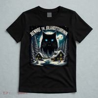 Christmas Norse Beware The Jolakotturinn Yule Cat Icelandic T-Shirt thumb 5