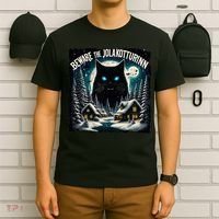 Christmas Norse Beware The Jolakotturinn Yule Cat Icelandic T-Shirt thumb 6