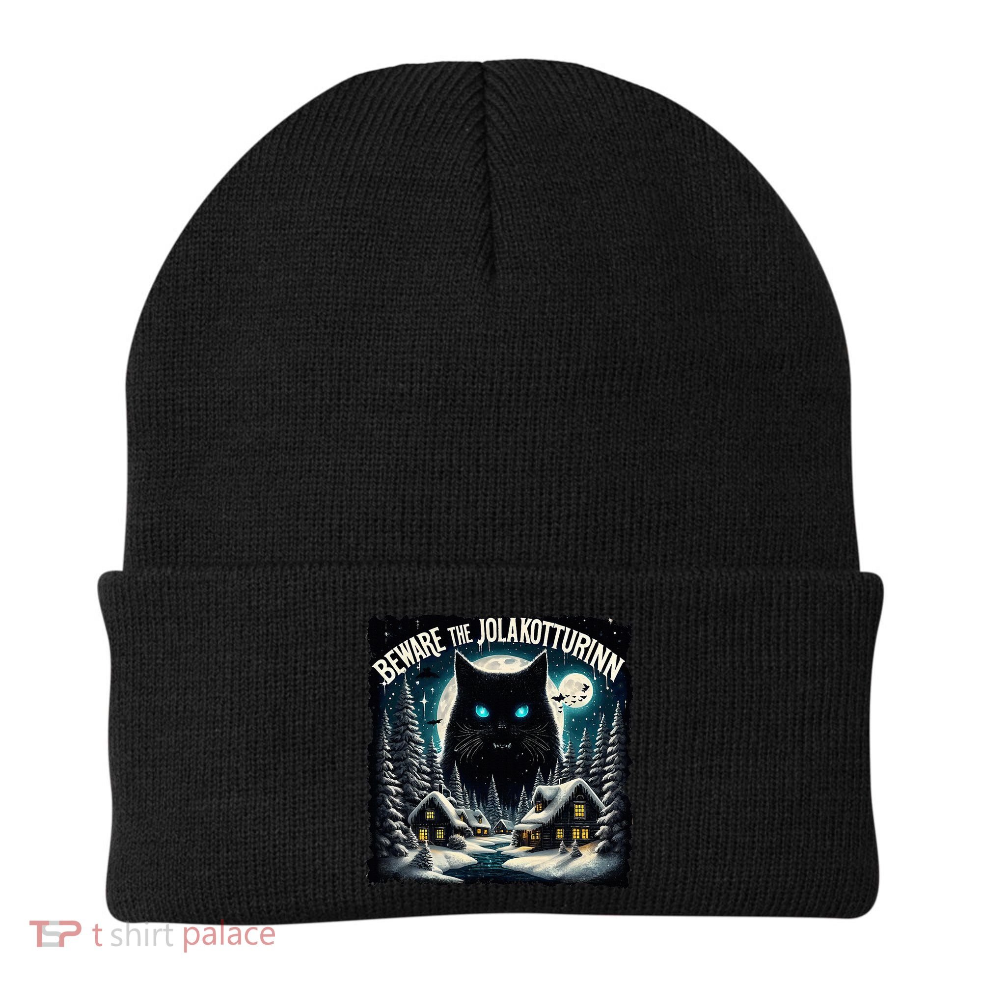 Christmas Norse Beware The Jolakotturinn Yule Cat Icelandic Beanie