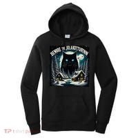 Christmas Norse Beware The Jolakotturinn Yule Cat Icelandic Women's Hoodie thumb 0