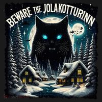 Christmas Norse Beware The Jolakotturinn Yule Cat Icelandic Women's Hoodie thumb 2
