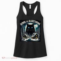 Christmas Norse Beware The Jolakotturinn Yule Cat Icelandic Women's Tank Top thumb 0