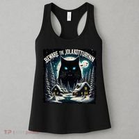 Christmas Norse Beware The Jolakotturinn Yule Cat Icelandic Women's Tank Top thumb 3